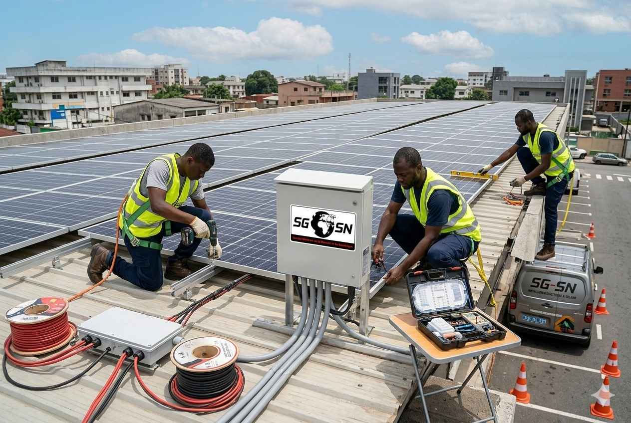Installation de panneaux énergétiques